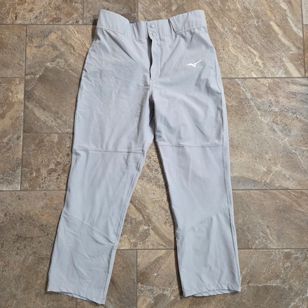 Mizuno Baseball Pants Kids Medium Grey Athletic Baseball Uniform